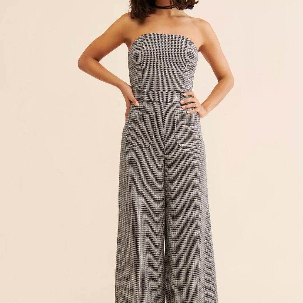 Maeve Anthropologie Houndstooth Knit Jumpsuit - Size 2